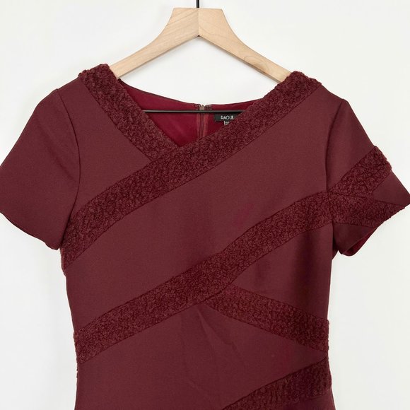 Raoul Midi Sheath Dress Wool Office Work Wear Formal Modern Event Wedding Guest - Picture 2 of 8